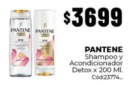 Diarco Pantene shampoo y acondicionador detox oferta
