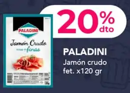 Nini Mayorista Paladini jamón crudo fet. oferta