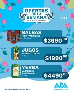 APA Supermercados Rina salsas oferta