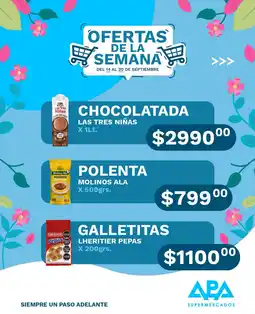 APA Supermercados Las tres niñas chocolatada oferta
