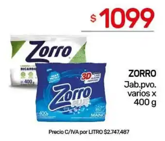 Zorro jabon pvo