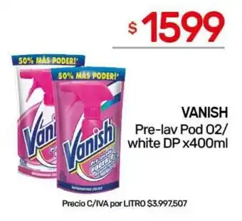 Vanish pre-lav pod o2/ white dp