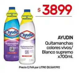 Nini Mayorista Ayudin quitamanchas colores vivos/ blanco supremo oferta