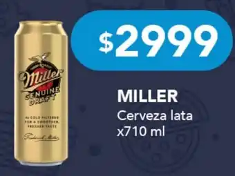 Miller cerveza lata