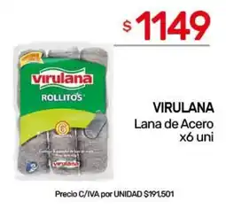 Nini Mayorista Virulana lana de acero oferta