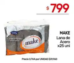 Nini Mayorista Make lana de acero oferta