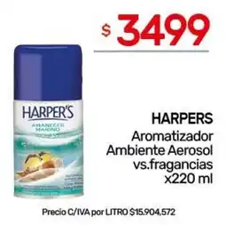Nini Mayorista Harpers aromatizador ambiente aerosol vs.fragancias oferta