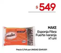 Nini Mayorista Make esponja fibra fuerte naranja oferta