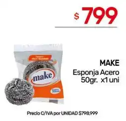 Nini Mayorista Make esponja acero oferta