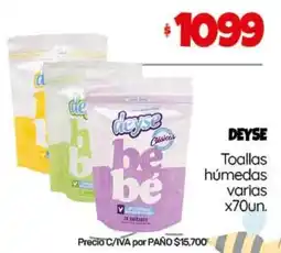 Nini Mayorista Deyse toallas húmedas varias oferta