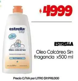 Nini Mayorista Estrella Oleo Calcáreo Sin fragancia oferta