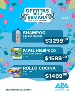 APA Supermercados Roubaix shampoo oferta