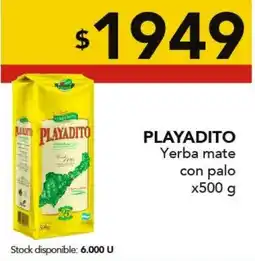 Nini Mayorista Playadito yerba mate con palo oferta