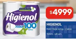 Nini Mayorista Higienol max hoja simp. c/aloe oferta