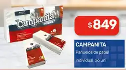 Nini Mayorista Campanita pañuelos de papel individual oferta