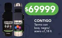 Nini Mayorista Contigo termo con boq. negro/acero oferta