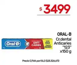 Nini Mayorista Oral-b cr.dental anticaries oferta