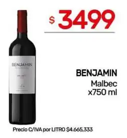 Nini Mayorista Benjamin malbec oferta