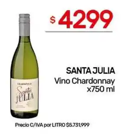 Nini Mayorista Santa julia vino chardonnay oferta