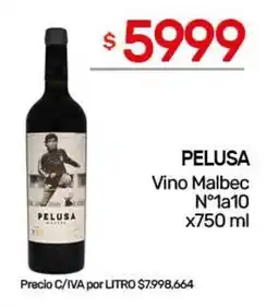 Nini Mayorista Pelusa vino malbec n°1a10 oferta