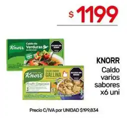 Nini Mayorista Knorr caldo varios sabores oferta