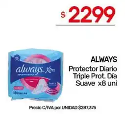Nini Mayorista Always protector diario triple prot. día suave oferta