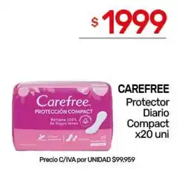 Nini Mayorista Carefree protector diario compact oferta