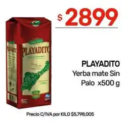 Nini Mayorista Playadito yerba mate sin palo oferta