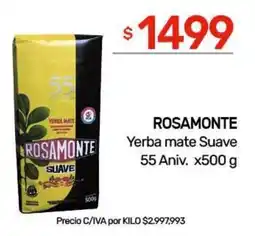 Nini Mayorista Rosamonte yerba mate suave oferta