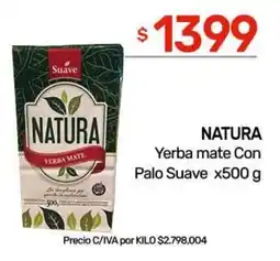 Nini Mayorista Natura yerba mate con palo suave oferta