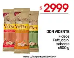 Nini Mayorista Don vicente fideos fettuccini sabores oferta