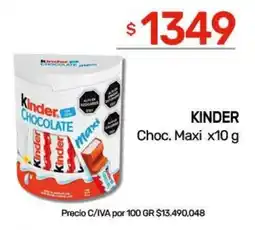 Nini Mayorista Kinder chocolate maxi oferta