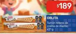 Nini Mayorista Oblita turrón relleno de crema de marroc oferta