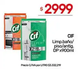 Nini Mayorista Cif limp.baño/piso/antig. DP oferta