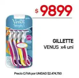 Nini Mayorista Gillette Venus Simply3 oferta