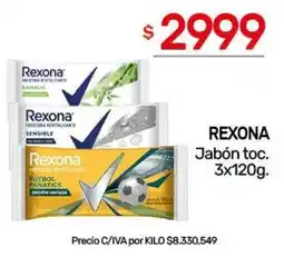 Nini Mayorista Rexona jabón toc. oferta