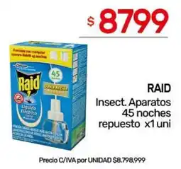 Nini Mayorista Raid insect. aparatos oferta
