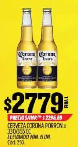 Supermercados Yaguar Corona Extra cerveza oferta