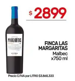 Nini Mayorista Finca las margaritas malbec oferta