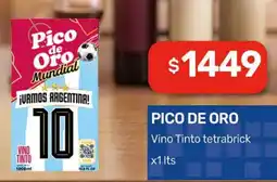 Nini Mayorista Pico de Oro Vino Tinto tetra brick oferta
