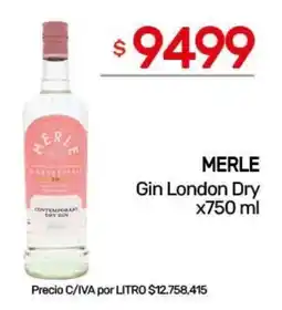 Nini Mayorista Merle gin london dry oferta