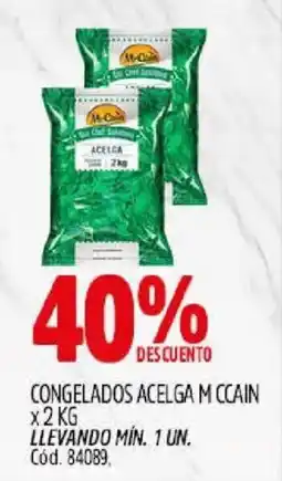 Supermercados Yaguar Mccain congelados acelga oferta