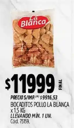 Supermercados Yaguar La blanca bocaditos pollo oferta
