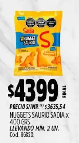 Supermercados Yaguar Sadia nuggets saurio oferta