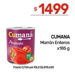 Nini Mayorista Cumaná morrón enteros oferta