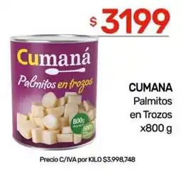 Nini Mayorista Cumaná palmitos en trozos oferta
