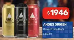 Nini Mayorista Andes origen cerveza lata black oferta
