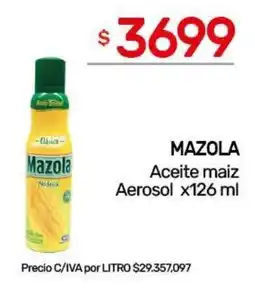 Nini Mayorista Mazola aceite maiz oferta