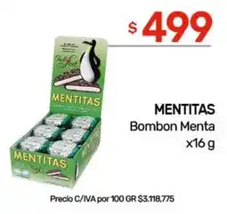 Nini Mayorista Mentitas bombon menta oferta