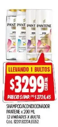 Supermercados Yaguar Pantene shampoo/accondicionador oferta